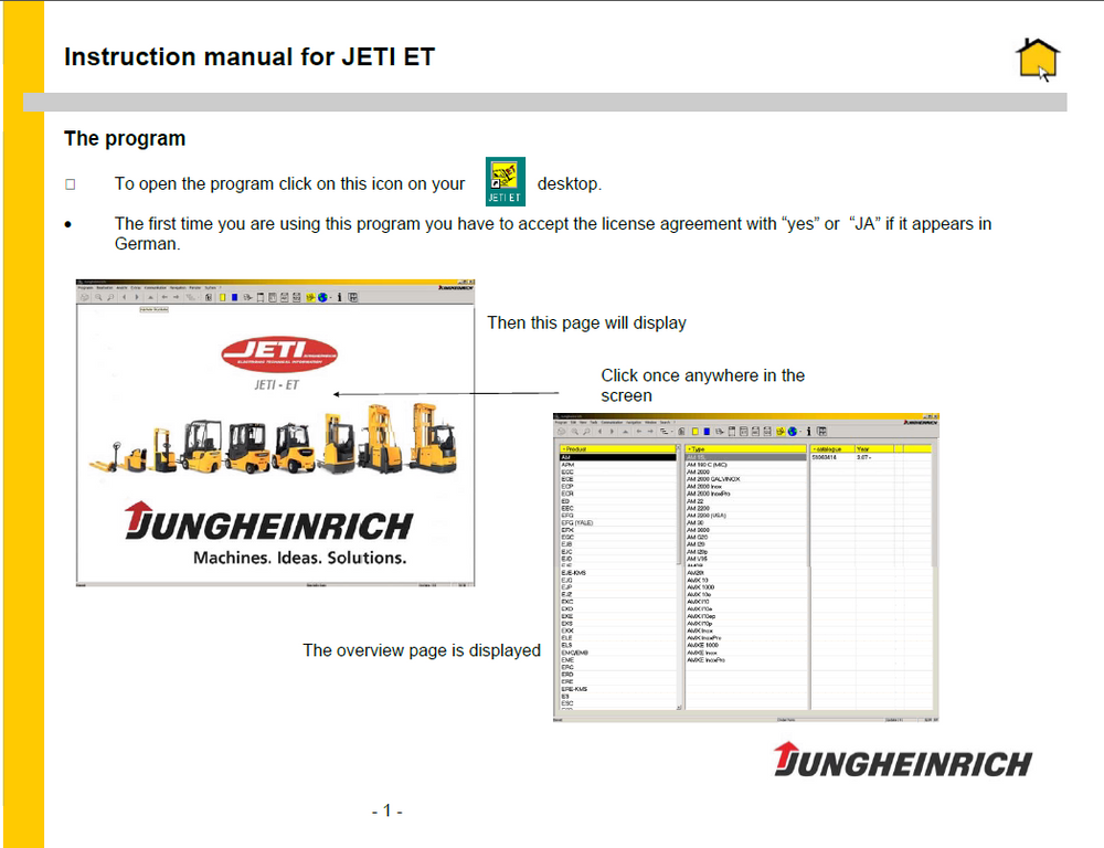 
                  
                    JETI ForkLift ET v4.34 EPC - Parts Catalog For ALL Jungheinrich Fork Lifts Latest 2018 - Online Installation Service !
                  
                