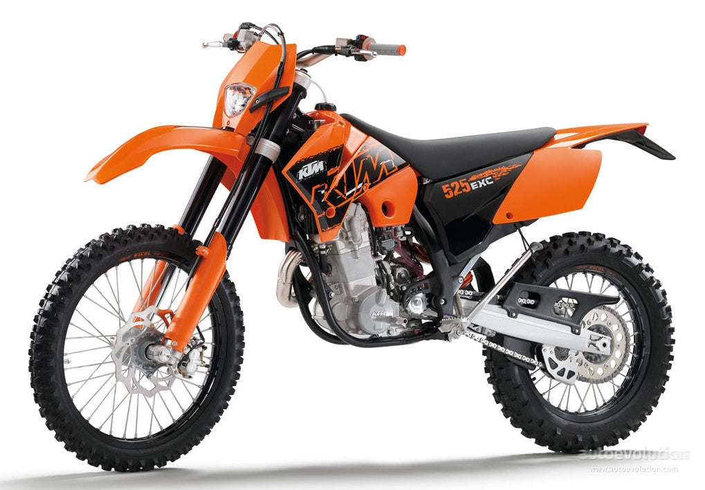 KTM 525 SX, MXC, EXC Racing Workshop Service Owners & Rebuild Handleidingen 2000-2005