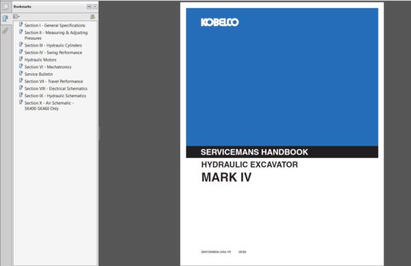 
                  
                    Kobelco Construction Machinery Service-Bibliothek Neueste 2019 - PDF-Service-Handbücher Komplettes Set!
                  
                