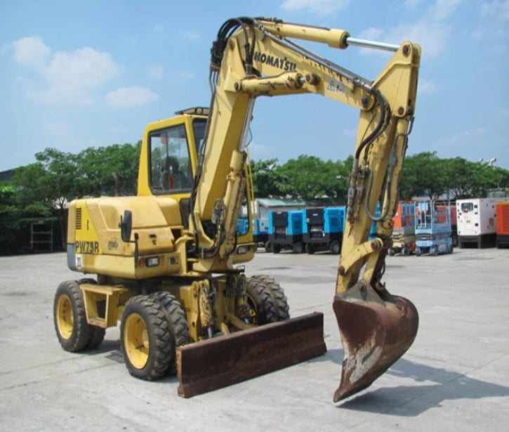 Komatsu PW75-2 Wheel Excavator Officiële Workshop Service Reparatie Manual