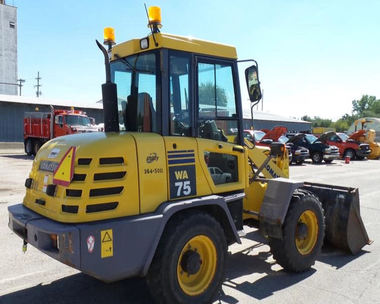 Komatsu WA75-3 Fleet Wiellader Officiële Workshop Service Reparatie Technische handleiding