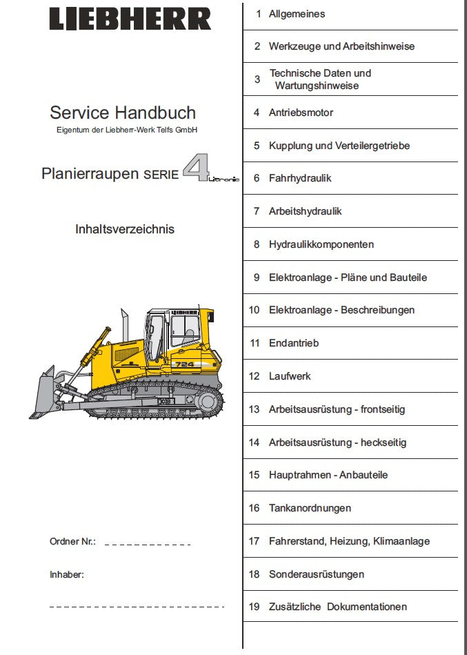 Liebherr Lidos Service Handleidingen - Duitsland taal [12.2021] offline