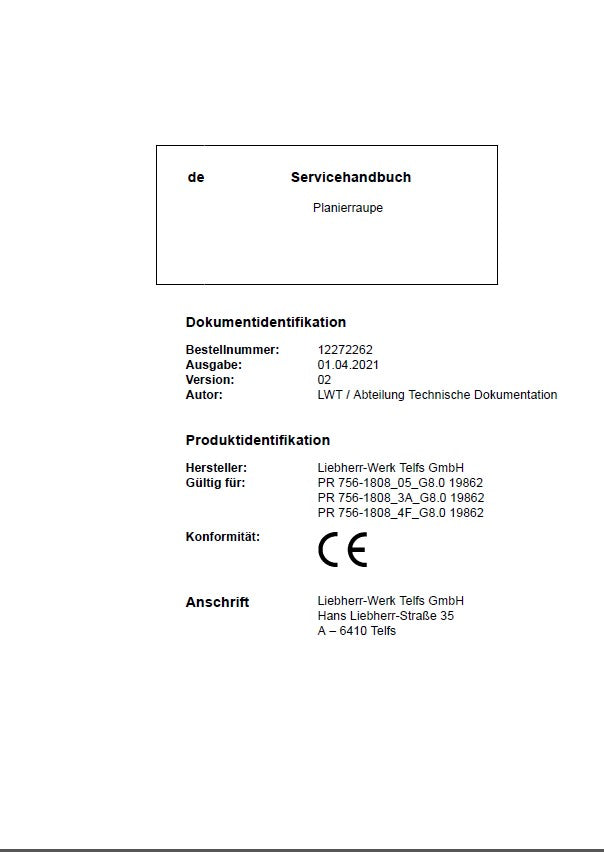 
                  
                    Liebherr Lidos Service Handleidingen - Duitsland taal [12.2021] offline
                  
                
