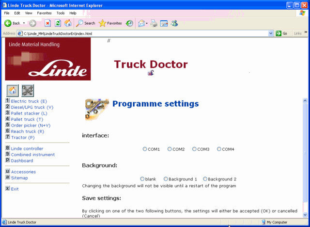 
                  
                    Linde Truck Doctor v2. 01.05 - Forklit Diagnostic Software & Wiring Diagrams 2016
                  
                