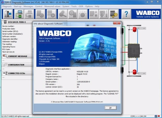 
                  
                    Kit de diagnostic méritante authentique WABCO WDI avec TEBS-E V5.5 - logiciel de diagnostic ABS et HPB Dernier 2019 - Windows 10 pris en charge! !
                  
                