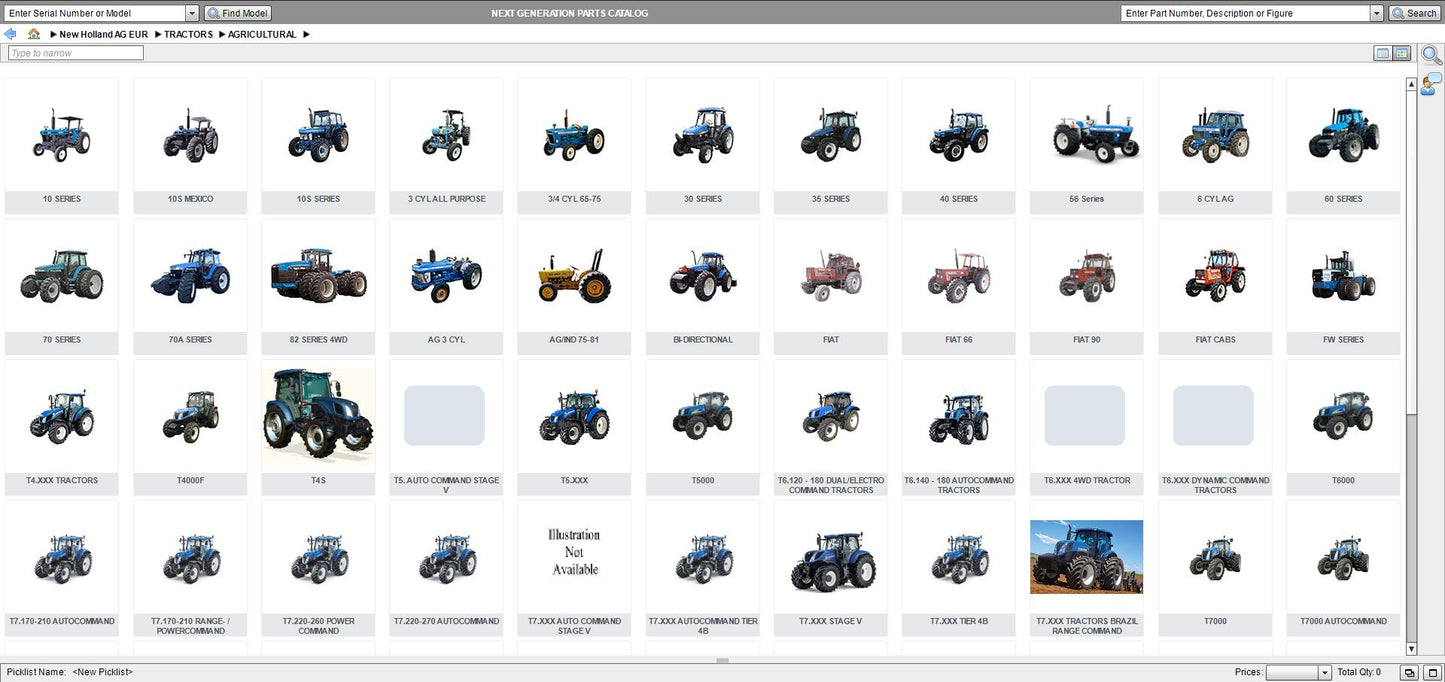 
                  
                    New Holland NGPC Next Generation Agricultural AG North America 2019 EPC -All Models & Serials Up To 2019 Parts Manuals
                  
                