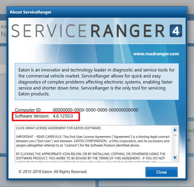 Service Eaton Service Ranger v4.6 Engineering Version 2020 Logiciel de diagnostic incluent les derniers fichiers de données complètes Service d'installation en ligne