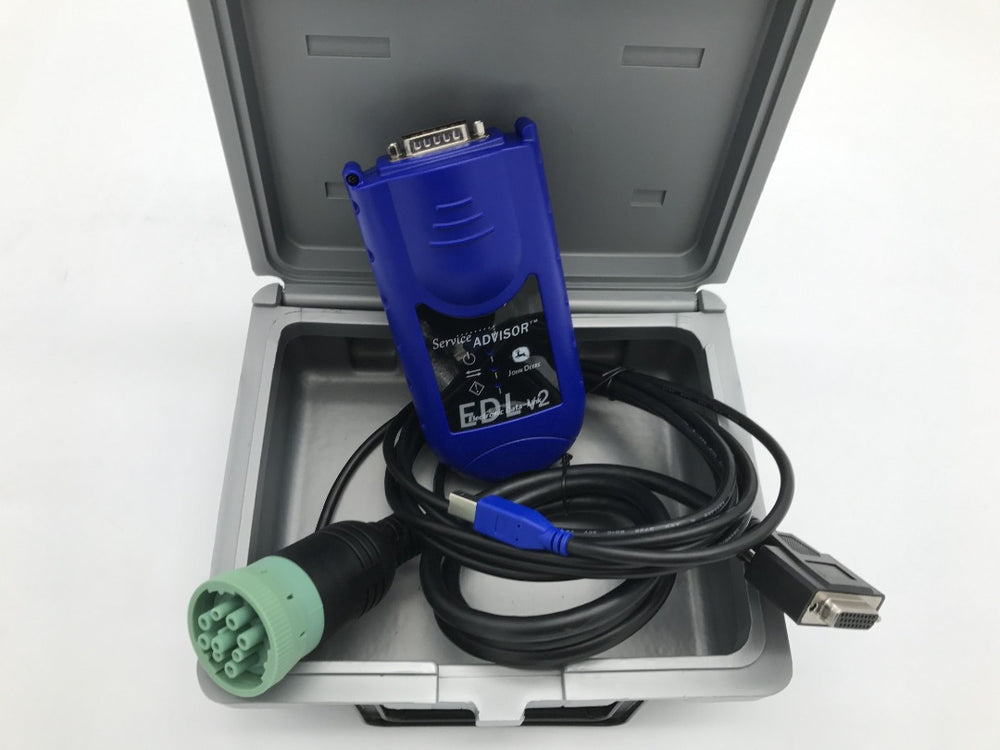 OEM John Deere Diagnostic Kit EDL V2 (Electronic Data Link V2) Adaptateur de diagnostic - Inclure le logiciel de conseiller de service 2017! Expédition gratuite et rapide dans le monde