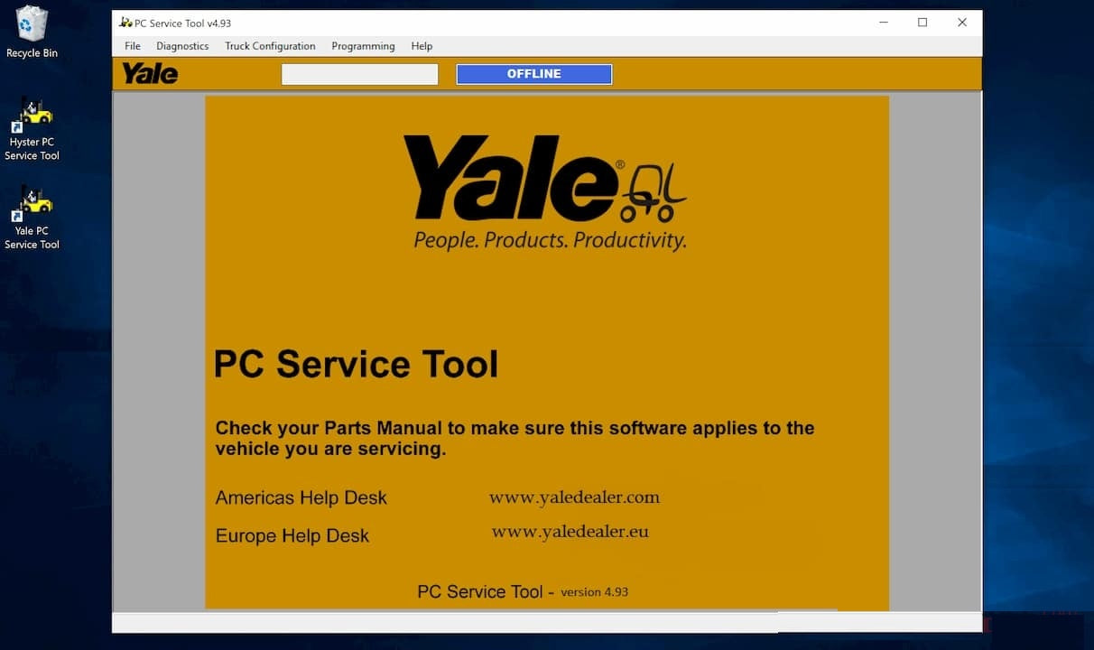 
                  
                    Yale Hyster PC Service Tool V 4.95 Diagnose- und Programmiersoftware Neueste 2021
                  
                