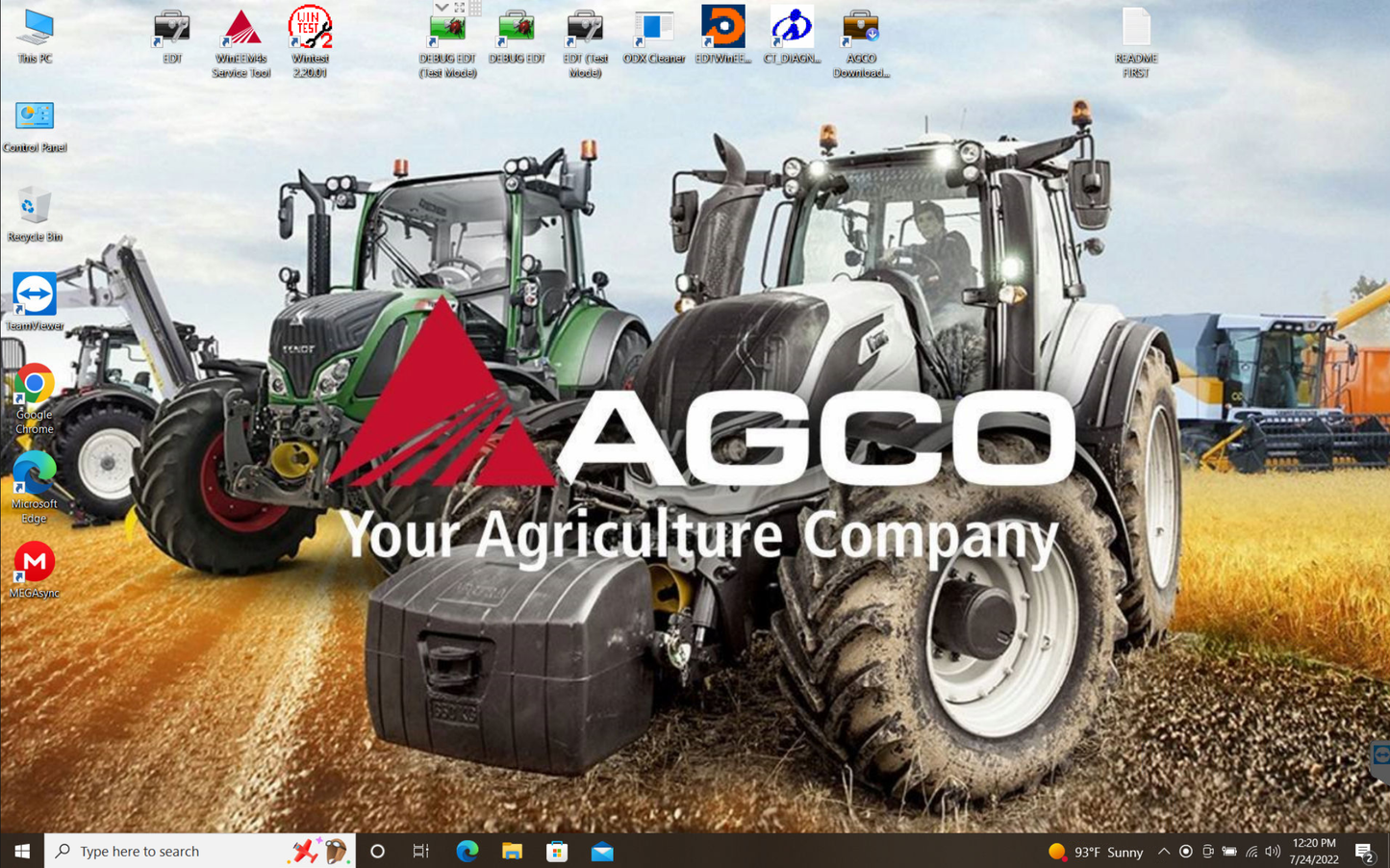 Agco \ Fendt \ Massey Ferguson - Diagnostic Tool Kit (CANUSB) - met CF -54 Laptop & Electronic Diagnostic Tool (EDT) 2023