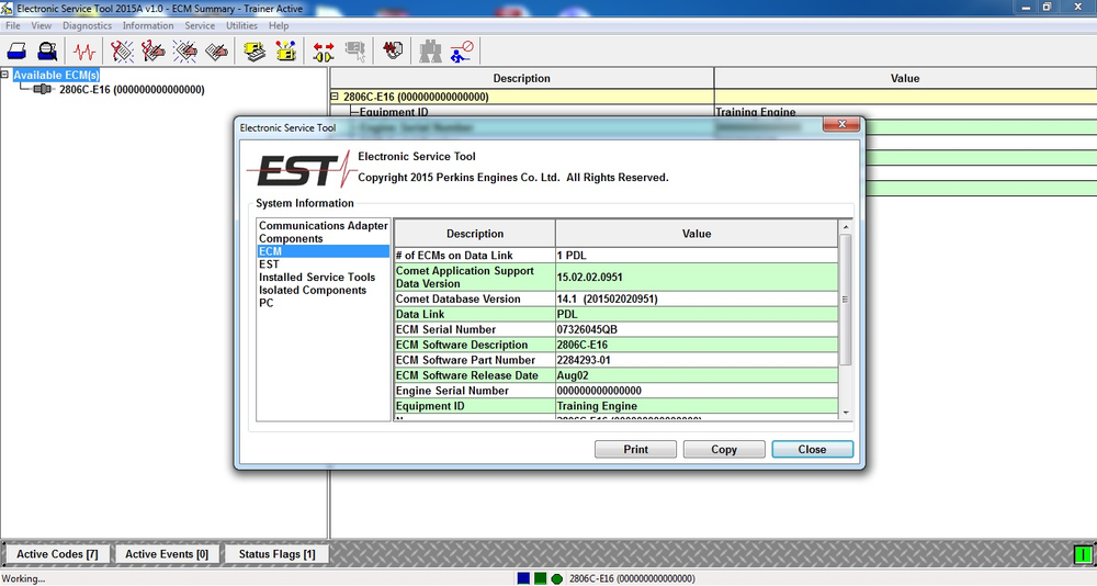 
                  
                    Com 3 Adapter EST -Schnittstelle für CAAT & Perkins - All Engine Diagnose Tool Kit 2021
                  
                
