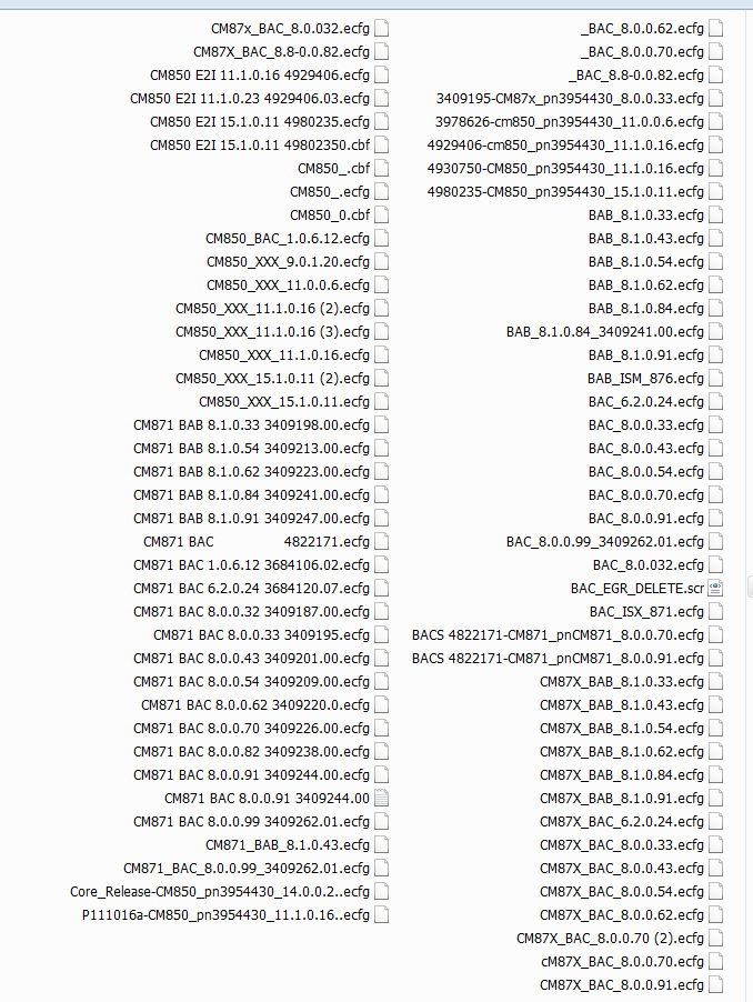 BAB BAC XXX CM850 CM871 ECFG META FILE COLLECTION - Tous les fichiers comme indiqué sur l'image