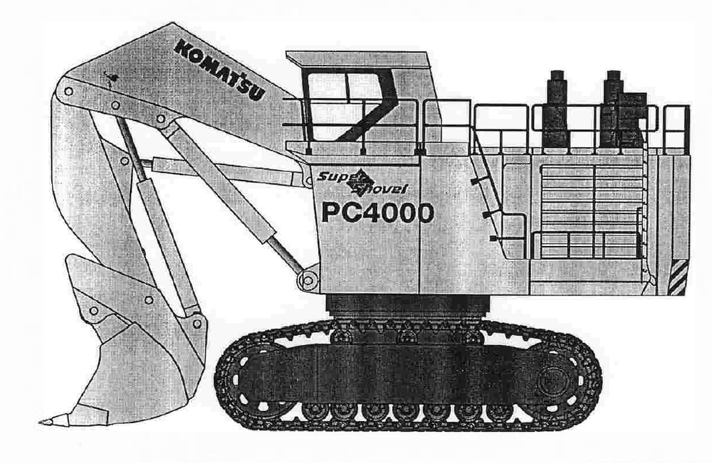 KOMATSU PC4000 الهيدروليكية مختصر مجرفة دليل إجراء الجمعية العامة الرسمية