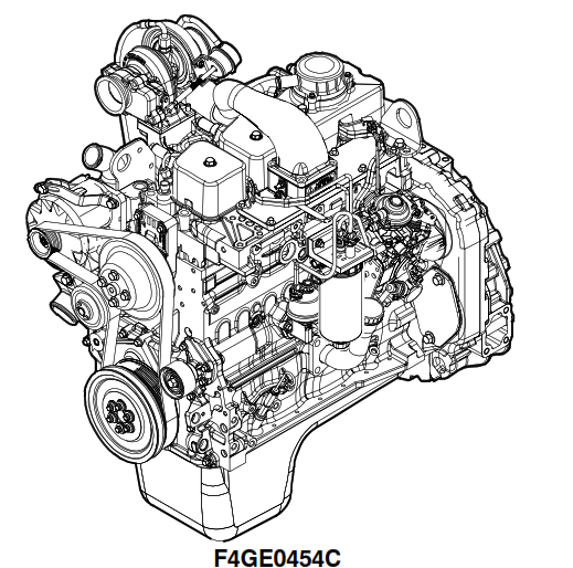 New Holland CNH U.K. F4GE0404B F4GE0454C F4GE0484G محركات إصلاح الخدمة