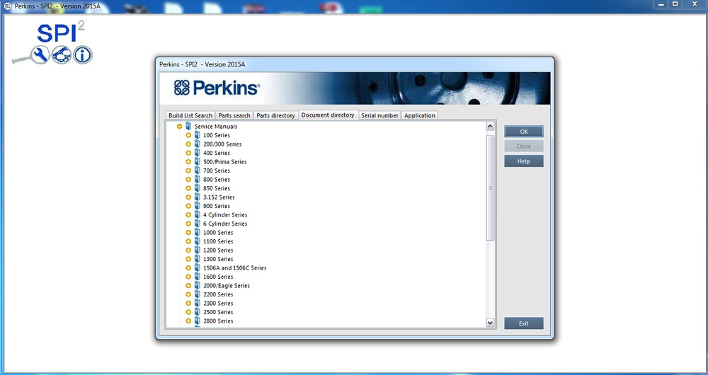 SPI2 V2015A Full Parts Catalog (EPC) & Service Information Software für Perkinss- Neueste Version!