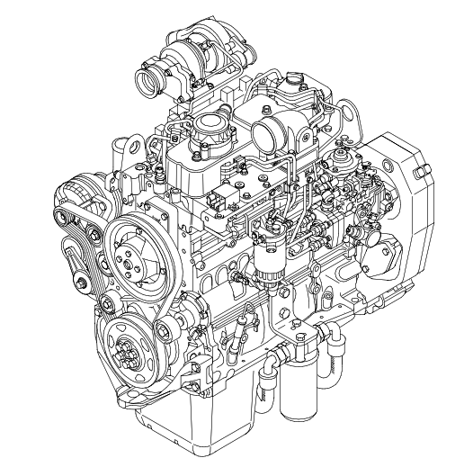 Nouveau Holland CNH NEF F4CE F4DE F4GE F4HE 4 Cylindres Tier 3 Moteurs 3 Moteurs Service d'atelier officiel Manuel technique