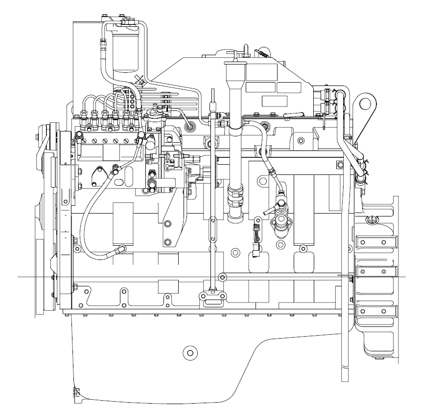Komatsu 114 Series SA6D114E-2 Diesel Motor Officia Service Reparatiehandleiding