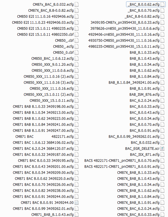 ISX BAC CM850 CM871 ملف فلاش حذف EGR يشمل ملف الشاشة