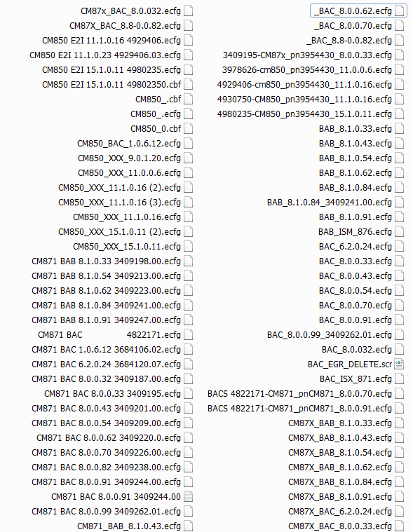 ISX BAC CM850 CM871 Flash File Delete EGR Include Screen File