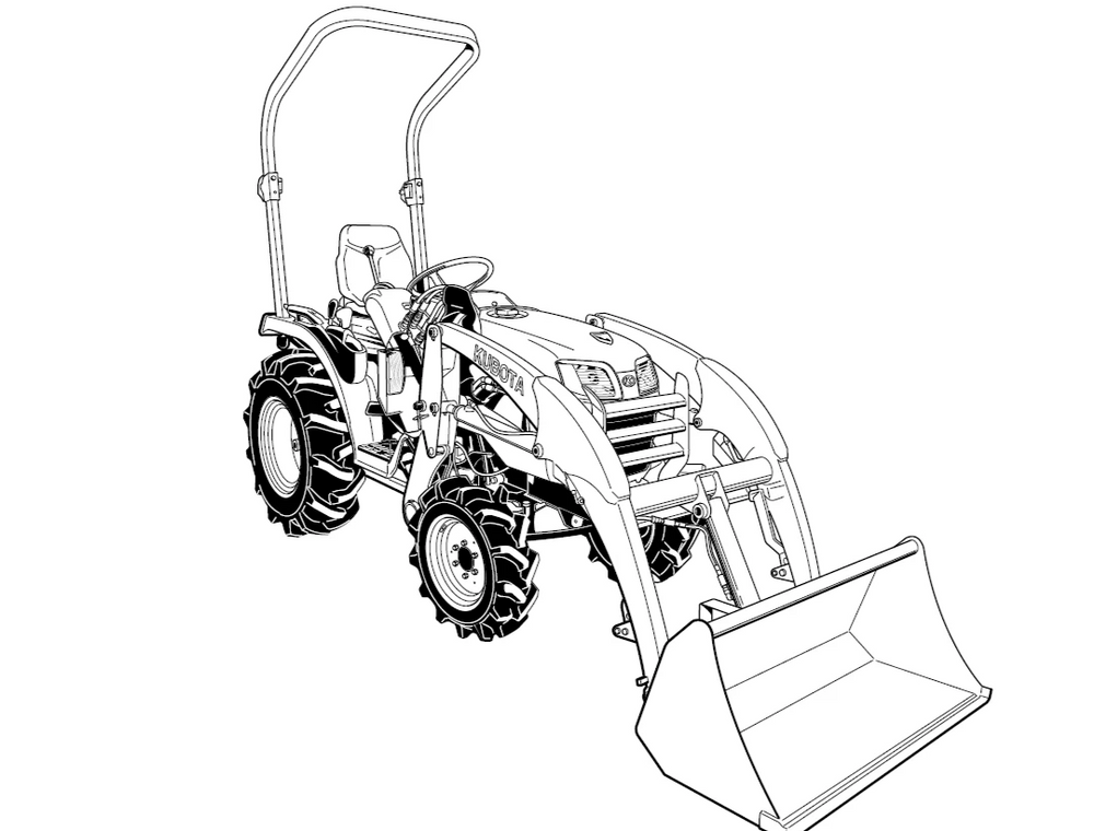 KUBOTA LA213 Manual de instrucciones de la Asamblea Oficial del Tractor