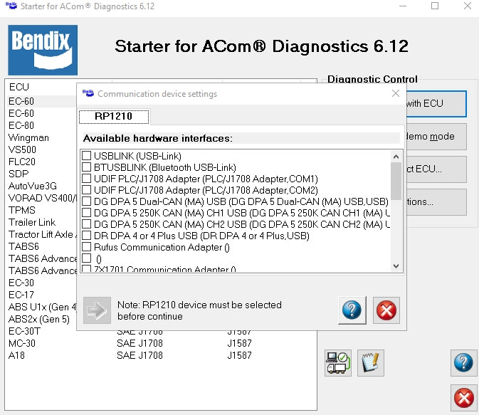 
                  
                    Bendix ACOM 6.12.2.2 Logiciel de diagnostic ABS-Version complète 2016-Installation en ligne complète ! !
                  
                