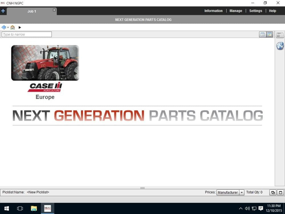 EH EH Agricults Europe EPC-Parts Catalog Manual لكل النماذج حتى عام 2016