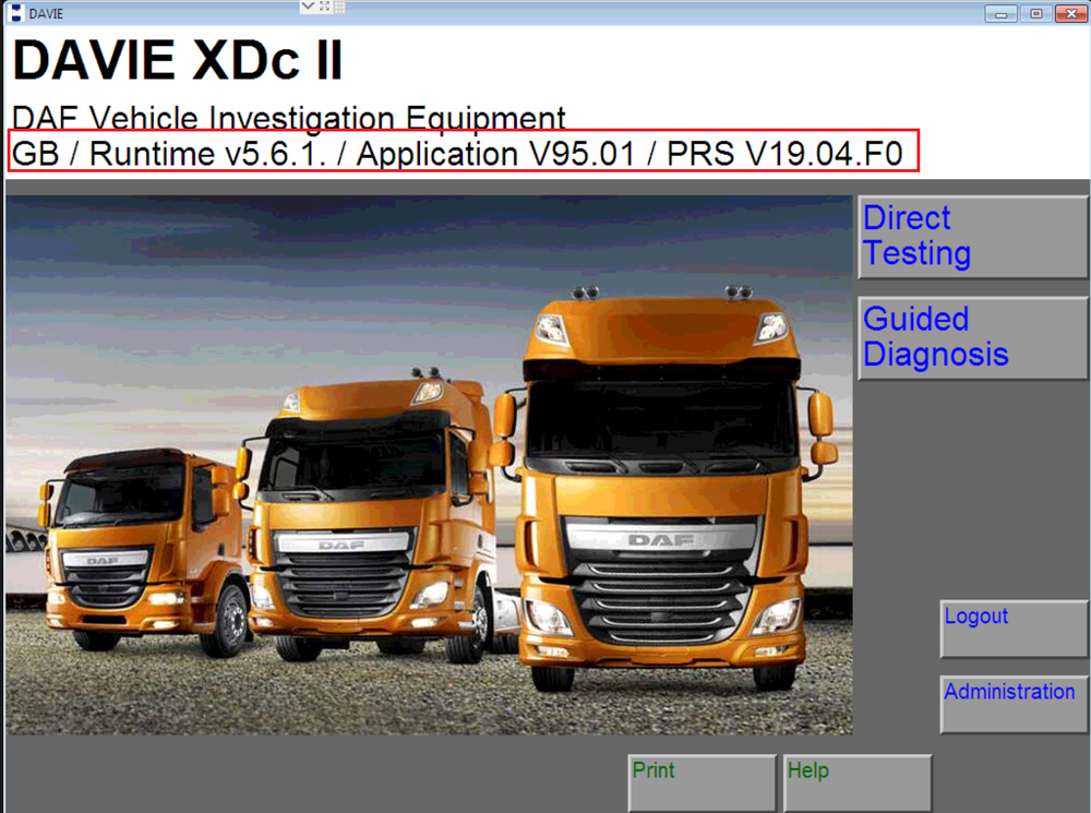 DAF Davie 5.6.1 APP 95,01 PRSubset 19.40.F4 logiciel de diagnostic pour Paccar 2018 - Dernier & Pack complet -Plein d'installation et d'activation en ligne!