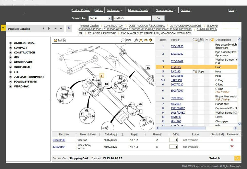 Jcb ALL Models Parts Manuals Software EPC 2013 --Jcb Service Parts Pro 2013 1.17v DVD --2 Licentie inbegrepen!