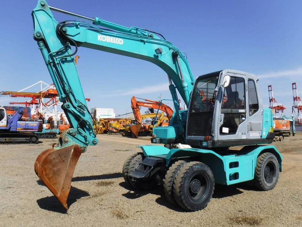 Kobelco SK100W-2 Hydraulische graafmachine Officiële workshopservice Reparatiehandleiding