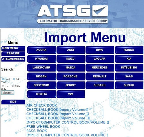 
                  
                    ATSG 2012 Groupe de service de transmission automatique ATSG-Tous les modèles jusqu'à 2012 - Diagnostics et logiciels de service-plus de 1 pc!
                  
                