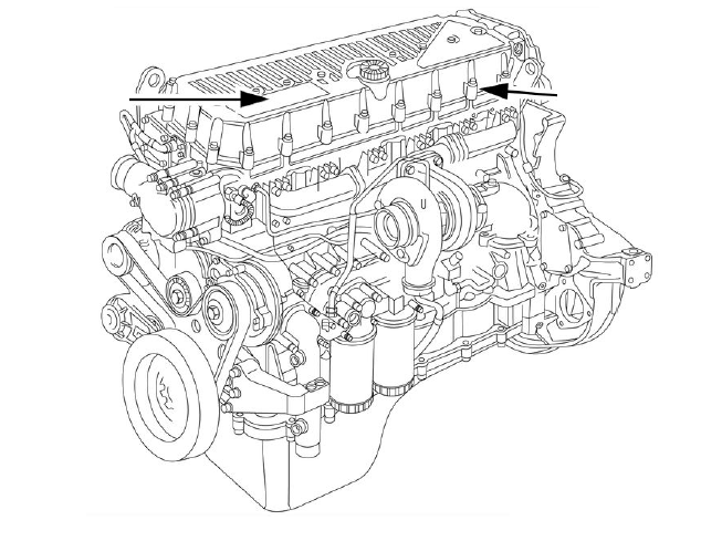 Case CNH Cursor 13 Turbocompresor de un solo etapa Tier 4B (final) y Manual de reparación del servicio oficial del motor de la etapa IV del motor
