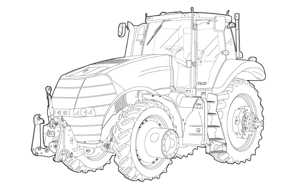 Caso IH Magnum 235 260 290 315 340 Manual del operador del tractor PN 84299485