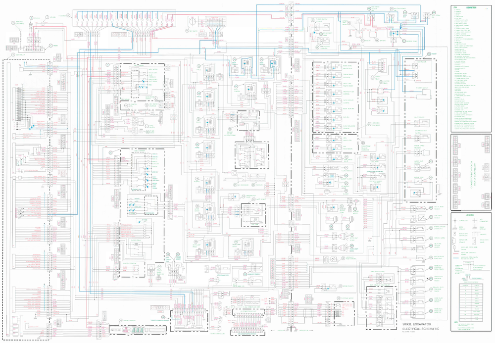 Fall 9060b Bagger Schaltplan Elektrische Systemschematik