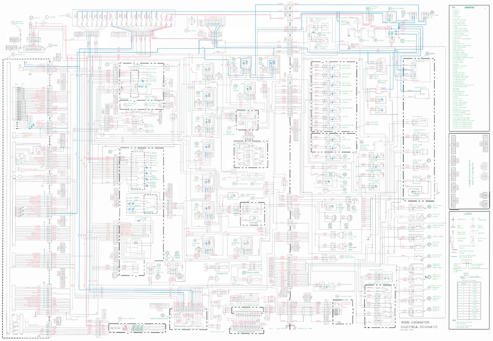 Case 9060B Excavator Wiring Diagram Electrical System Schematics
