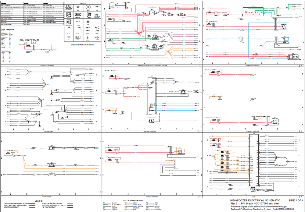 Case 1650M Tier 2 Dozer Complete Wiring Diagram Electrical System Schematics