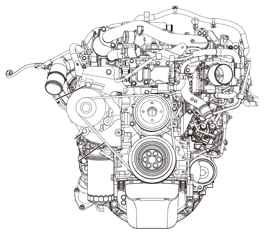 Hino J05E Motor Oficial del taller de reparación de servicios
