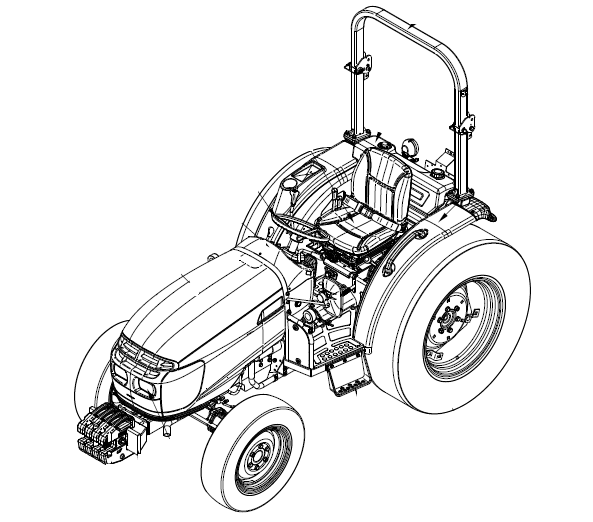 Caso IH MaxxFarm 35 Manual del operador del tractor PN 52105403
