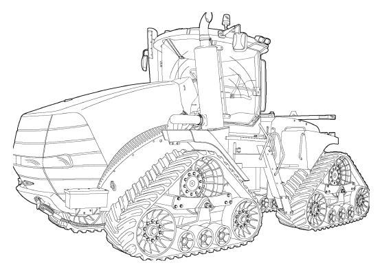 Case IH Quadtrac 450 500 550 600 Traktoroperator Handbuch PN 84295152