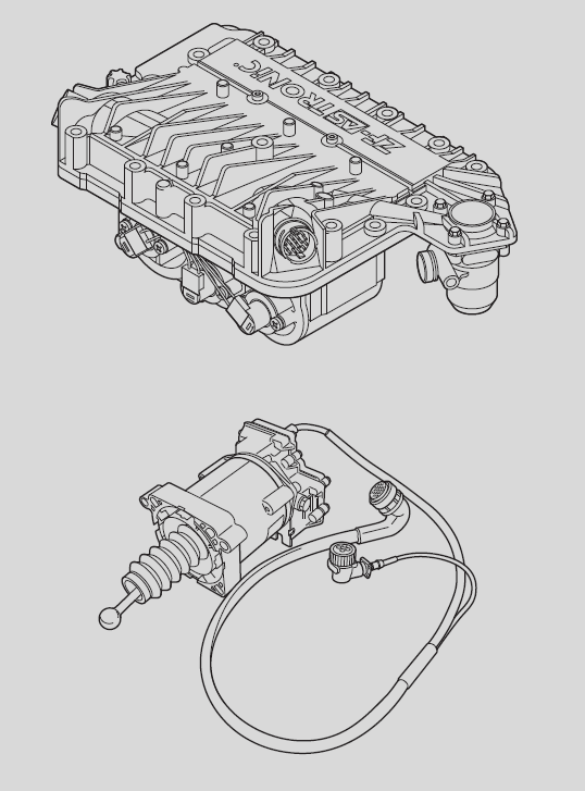 DAF AS Tronic Action Actuator & Clutch Actuator الرسمي