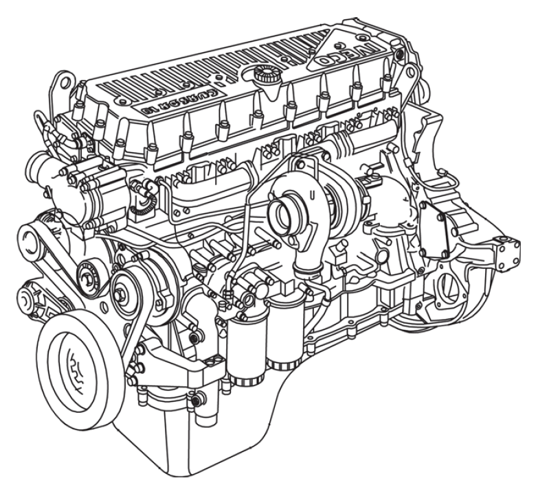 CASE IH 12.9L محرك إصلاح الخدمة