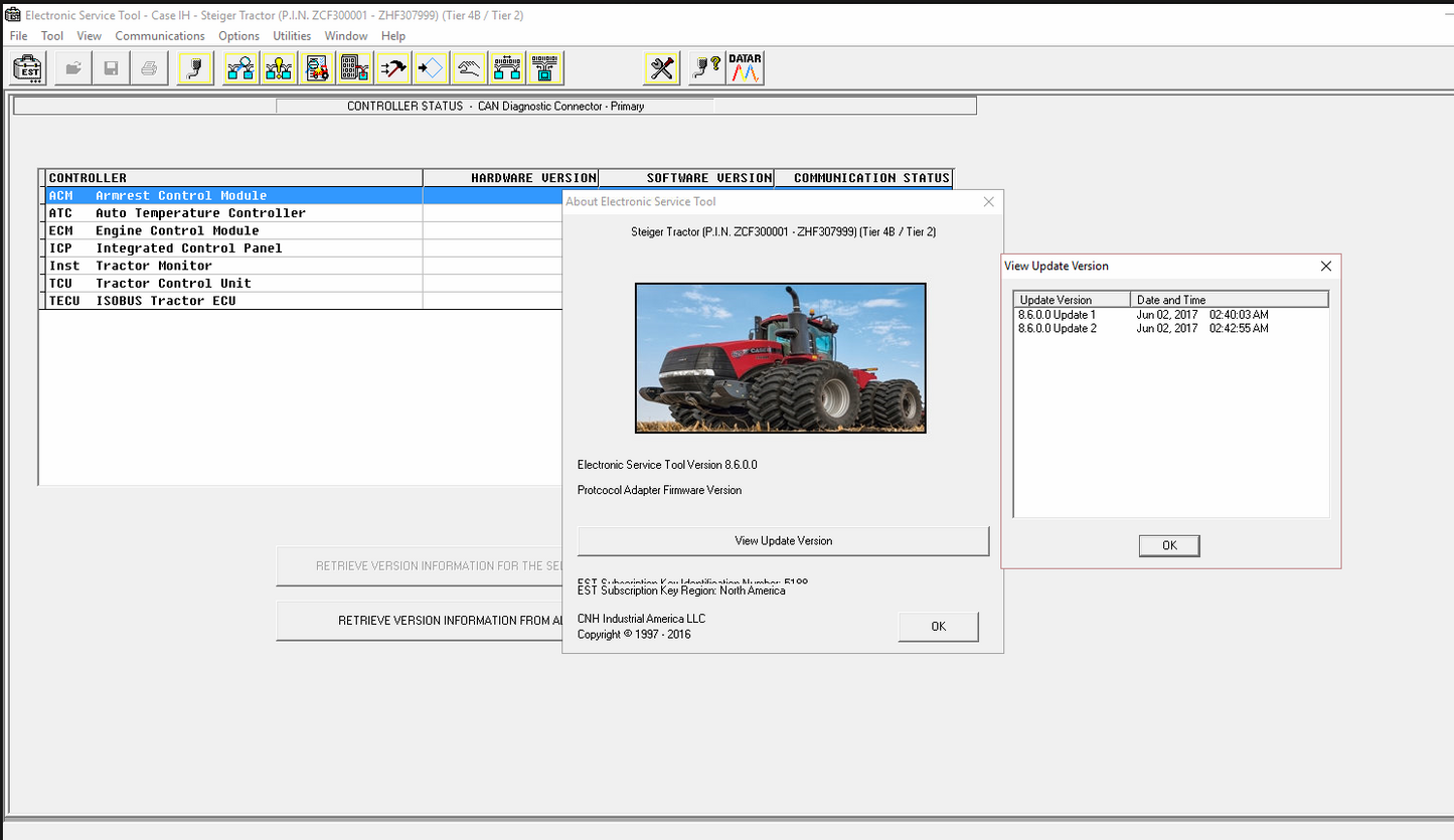 New Holland Case Electronic Service Tools CNH EST 9.5 UPDATE 5 Diagnostik -Software 2022