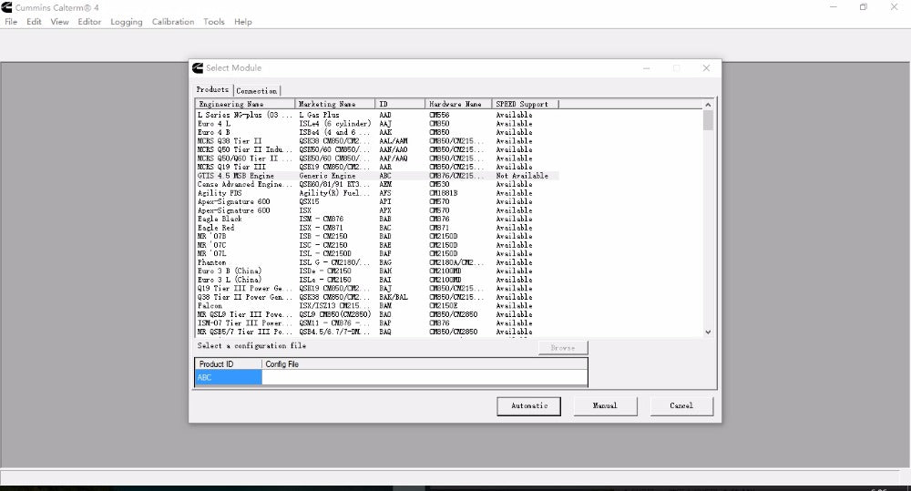 CM2150 BAE Eliminar el tratamiento posterior EGR-SCR-DPF Archivos: los archivos de flash eliminar el archivo de pantalla incluyen el archivo de pantalla