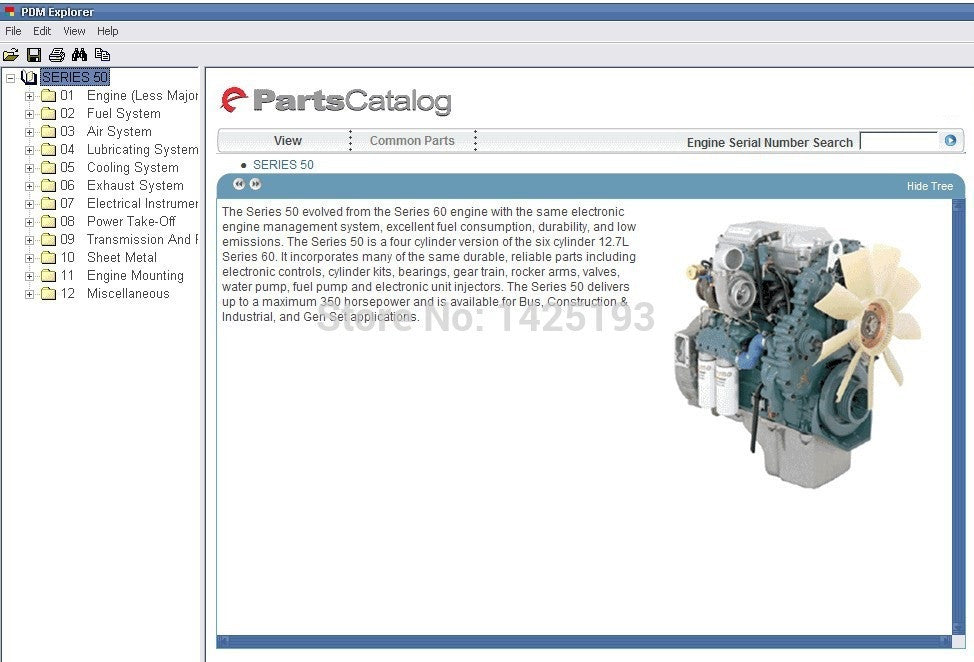 
                  
                    Detroit Diesel Motor Serie 8.2L, 50, 55, 60, 2000, 4000 Parts Manual Software EPC Todos los modelos y S \ N Hasta 2011
                  
                