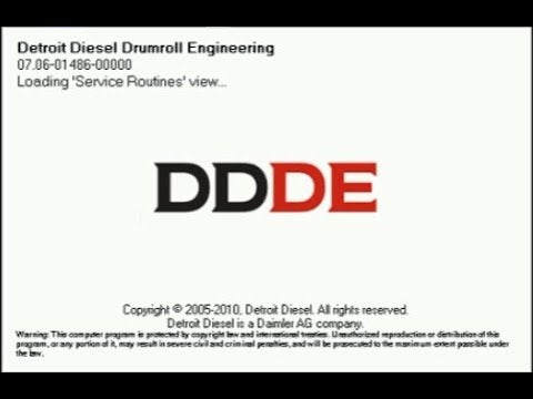 Detroit Diesel Drumroll Engineering (DDDE 7.08) Alle Parameters 100% Werkt! Volledige Online Installation Service inbegrepen!