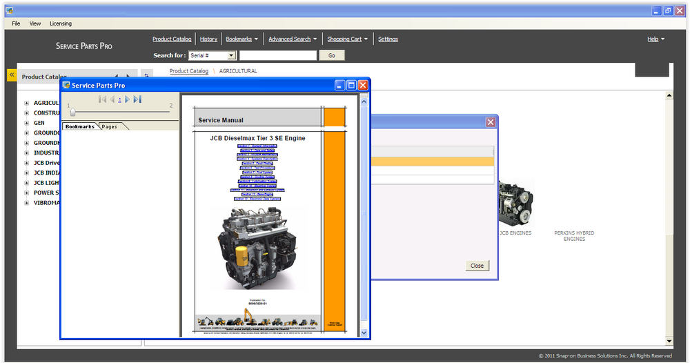 Jcb SPP 1.18.0001 + Service Manuals All Models & S\N Untill 2016 -  EPC Software DVD-2 License Included !