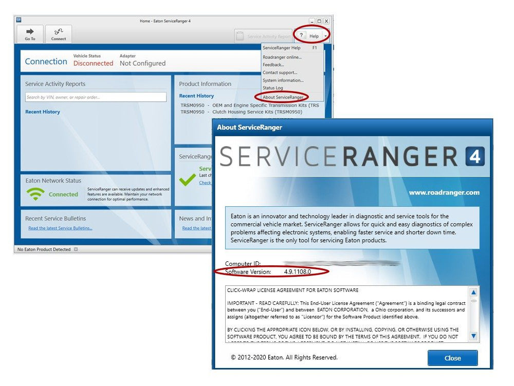 Eaton Service Ranger v4. 9 Engineering- Latest 2021 Diagnostics Software & 2021 Data files-Online Installation Service