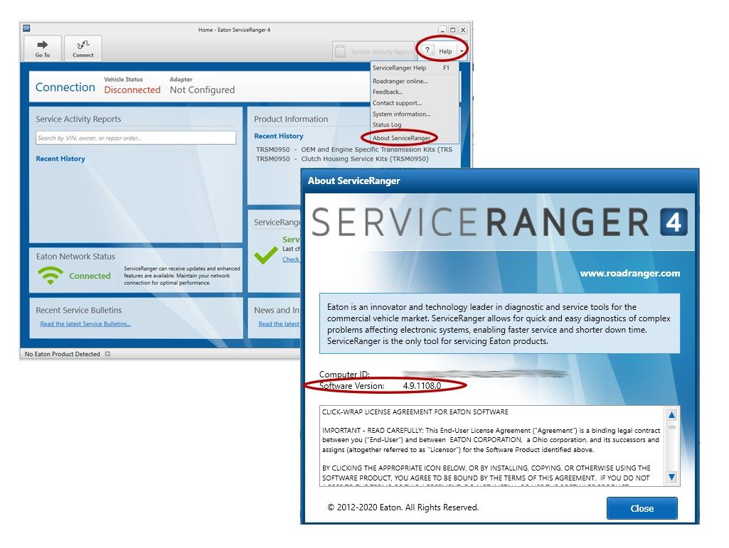 Eaton Service Ranger v4. 9 Engineering- Latest 2021 Diagnostics Software & 2021 Data files-Online Installation Service