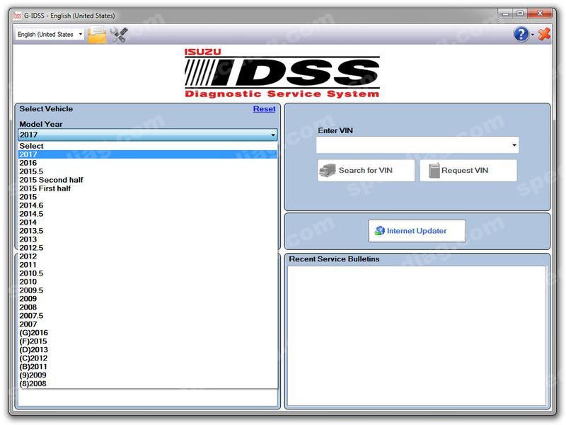 
                  
                    Isuzu Diagnostic Service System IDSS II 02/2017 umfassen G-IDSS & E-IDS für globale Unterstützung - vollständige Online-Installation und Unterstützung
                  
                
