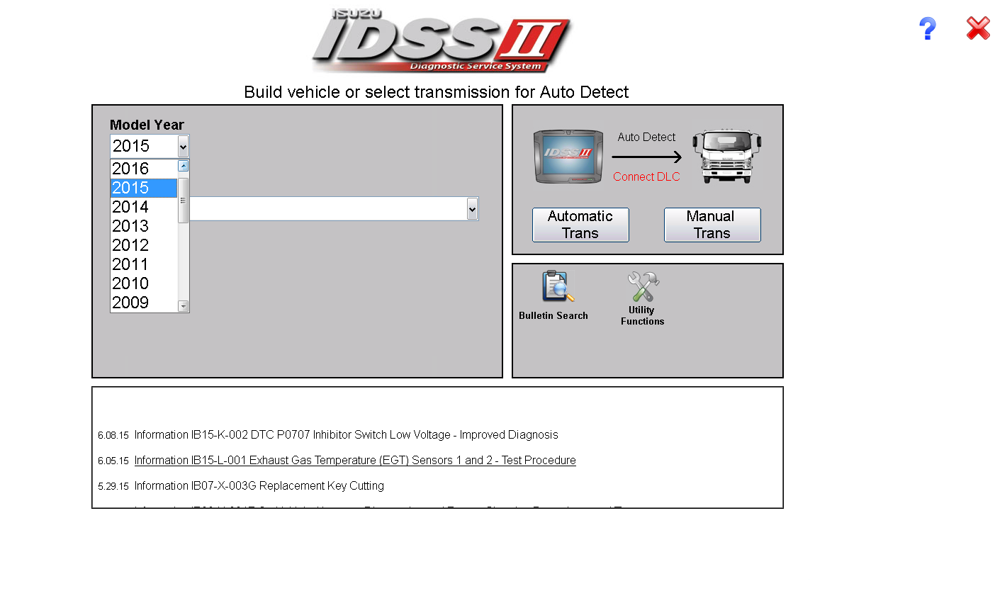 Sistema de servicios de diagnóstico ISUZU IDSS II - Software de diagnóstico completo 04/2016 -Full instalación y soporte en línea