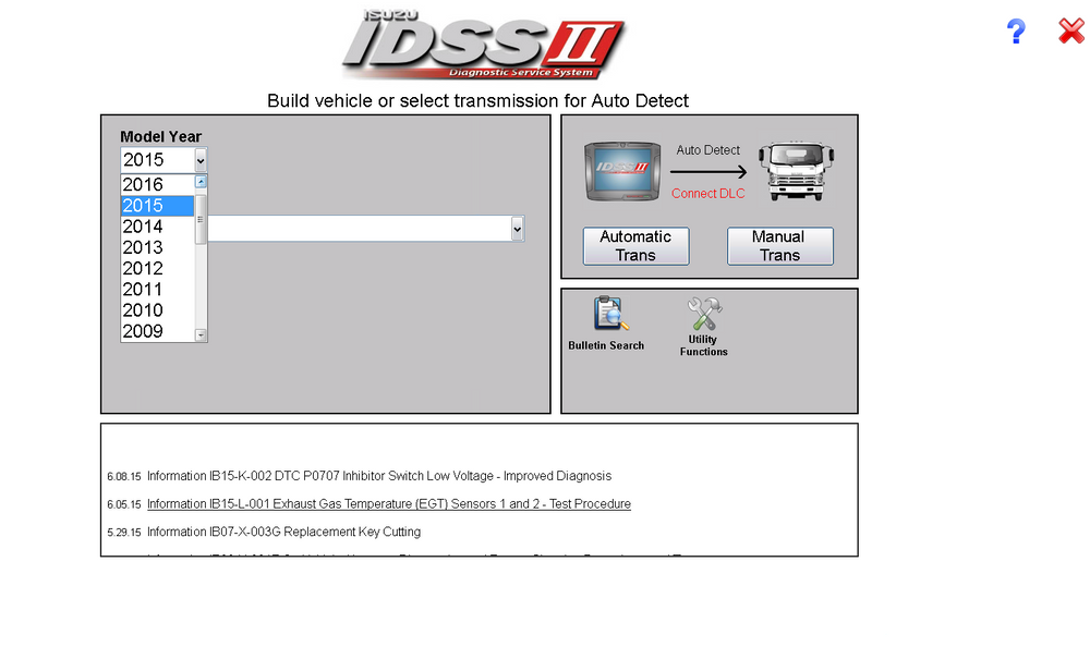 Isuzu Diagnostic Service System IDSS II - Full-Diagnose Software 04/2016 -Full Online Installation und Support